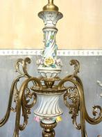 Nymphenburg - Kroonluchter - Messing, Porselein