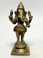 Ganesha-beeld en Shiva Nataraja - Brons - India - circa 1960