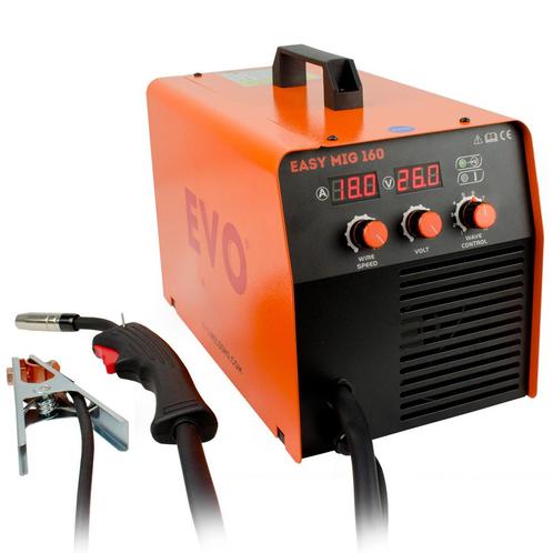 EVO EASYMIG 160 MIG-MAG lasapparaat (MW01) (Lasapparaten), Doe-het-zelf en Verbouw, Gereedschap | Lasapparaten, Co2, Nieuw, 150 tot 250 ampère