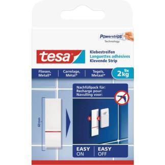 Powerstrips | Tesa | 9 stuks | 2 kg (Tegels, Metaal), Doe-het-zelf en Verbouw, IJzerwaren en Bevestigingsmiddelen, Nieuw, Verzenden