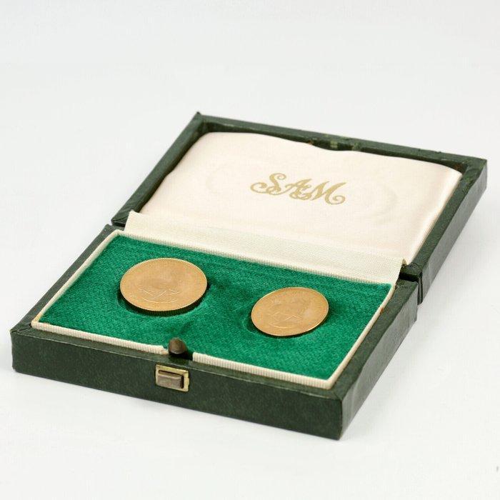 Zuid-Afrika. 1, 2 Rand 1975 - Jan van Riebeeck, Postzegels en Munten, Munten | Europa | Niet-Euromunten