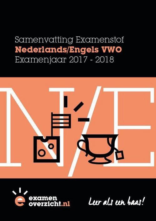 ExamenOverzicht - Samenvatting Nederlands en Engels VWO, Boeken, Schoolboeken, Gelezen, Verzenden