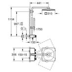 Regendoucheset Grohe Euphoria SmartControl System Cube 31 cm, Doe-het-zelf en Verbouw, Sanitair, Ophalen of Verzenden, Nieuw