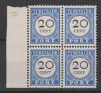 Postzegels Nederland 1894 Port P25a BLOK zeldzaam (864), Postzegels en Munten, Postzegels | Nederland, Verzenden, T/m 1940, Postfris