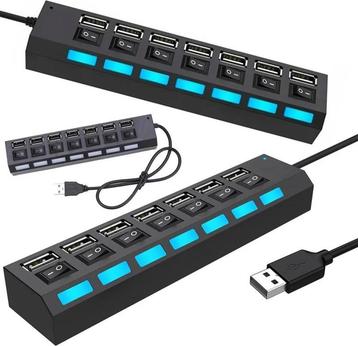USB splitter - USB Hub 2.0 - 7 USB poorten beschikbaar voor biedingen