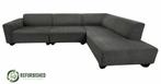 Refurbished 4-zits groen/grijs Montel | 6 mnd garantie!, Huis en Inrichting, Banken | Bankstellen, 250 tot 300 cm, Hoekbank, Zo goed als nieuw