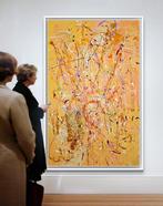 Irena Lenartowicz - Composition with Gold - XXL, Antiek en Kunst, Kunst | Schilderijen | Modern