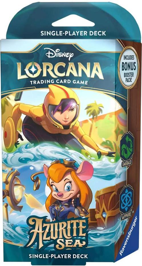 Disney Lorcana TCG Azurite Sea Starter Deck-Emerald &, Hobby en Vrije tijd, Verzamelkaartspellen | Overige, Nieuw, Ophalen of Verzenden