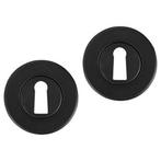 Deurbeslag | Sleutelrozet | Differnz (Rond, RVS, Zwart), Doe-het-zelf en Verbouw, Hang- en Sluitwerk, Verzenden, Nieuw