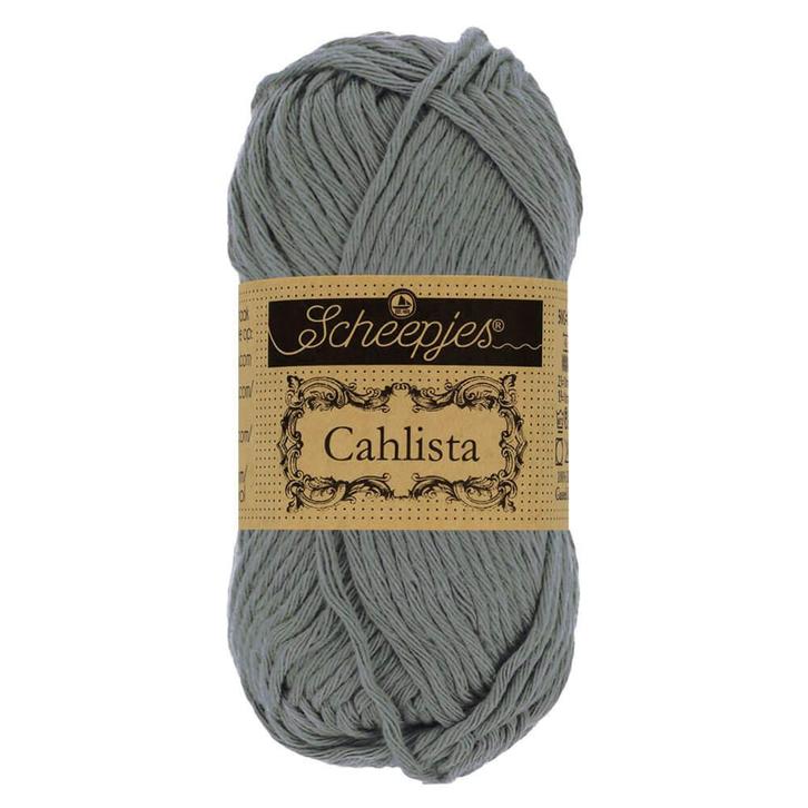 Scheepjes Cahlista 50g - 242 Metal Grey, Hobby en Vrije tijd, Breien en Haken, Breien of Haken, Nieuw, Wol of Garen, Ophalen of Verzenden