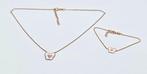 Zilver, Verguld - 2-delige sieradenset - ketting en armband
