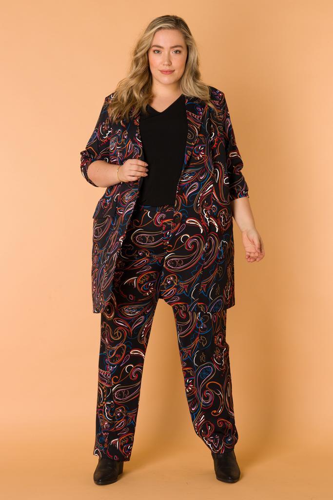 COLLETTA blazer travel print Maat:, Kleding | Dames, Jasjes, Kostuums en Pakken, Overige kleuren, Nieuw, Verzenden