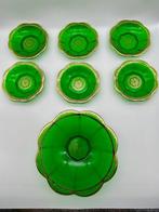 Moser & Söhne, attr. - Tafelservies voor 6 (7) - Glas, Goud