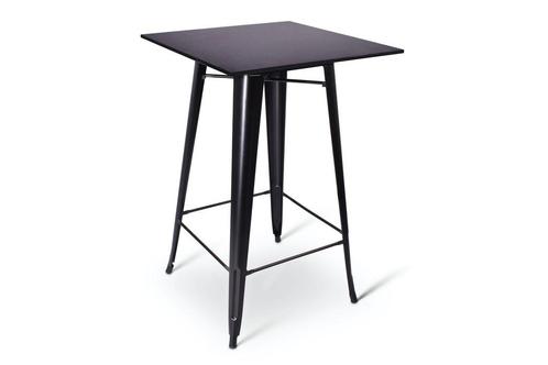 Statafel Hamburg stapelbaar - Metalen Zwart - afm. 70x120cm, Huis en Inrichting, Tafels | Bijzettafels, Nieuw, Verzenden
