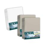 Textielpakket Camper lengtebedden met midden matras - 2, Huis en Inrichting, Slaapkamer | Beddengoed, Verzenden, Nieuw, Wit