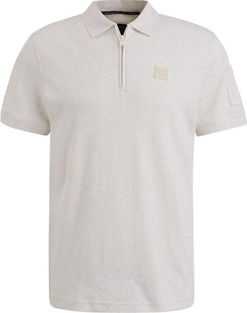 PME Legend Half-Zip Poloshirt Interlock Ecru maat 3XL Heren, Kleding | Heren, Polo's, Beige, Nieuw, Overige maten, Verzenden