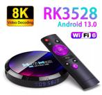 Mediaspeler android 13 4GB 32GB smart tv iptv box +5G 4K H96, Audio, Tv en Foto, Mediaspelers, Verzenden, Nieuw