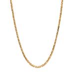 Gouden konings collier 49 cm 14 karaat, Verzenden, Zo goed als nieuw, Goud, Goud