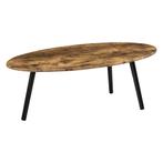 [en.casa] Salontafel Viborg ovaal 109,5x59,5x39,5 cm houtkle, Verzenden, Nieuw