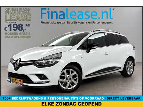 Renault Clio 0.9 TCe Limited Carplay Cruise LED Airco €198pm, Auto's, Renault, Lease, Handgeschakeld, Stationwagon, Benzine, Wit