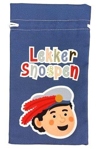 Pepernotenzakje ”Lekker Snoepen” Blauw (15x25cm), Kleding | Dames, Carnavalskleding en Feestkleding, Nieuw, Ophalen of Verzenden