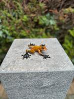 Bronzen Kikker -Tuinbeeld - Tuindecoratie -Vijver, Tuin en Terras, Verzenden, Nieuw, Metaal, Dierenbeeld
