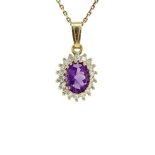 Lady di hanger 14 krt - Violet, Sieraden, Tassen en Uiterlijk, Ringen, Nieuw, Ophalen of Verzenden