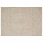 vidaXL Vloerkleden Rechthoekig Natuurlijk en Wit 240 x 340, Huis en Inrichting, Stoffering | Tapijten en Kleden, Verzenden, Nieuw