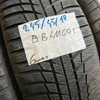 2 x Bridgestone Blizzak LM-001 245-55-18 Winterbanden 6mm, Auto-onderdelen, Banden en Velgen, 18 inch, Band(en), Personenwagen