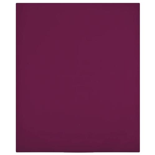 vidaXL Hoeslaken jersey 180x200 cm katoen bordeauxrood, Huis en Inrichting, Slaapkamer | Beddengoed, Rood, Nieuw, Verzenden