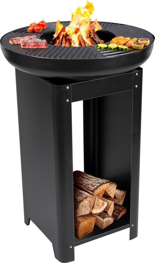 2dekans | BBQ Collection 3-in-1 Vuurkorf en Grillplaat -, Tuin en Terras, Houtskoolbarbecues, Gebruikt, Ophalen of Verzenden