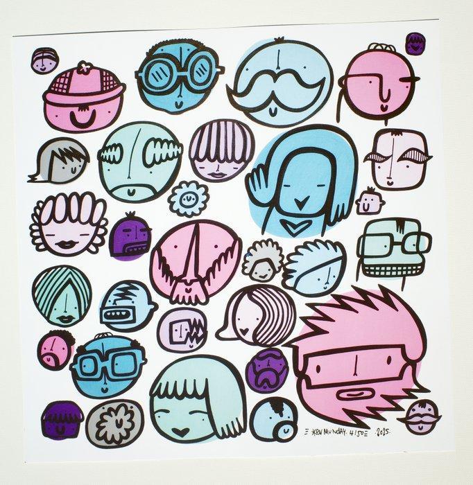 Kev Munday - My Town, Antiek en Kunst, Kunst | Designobjecten