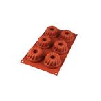Silikomart Siliconen Bakvorm Mini Tulband (6x) Ø7,5x4,2cm, Verzenden, Nieuw