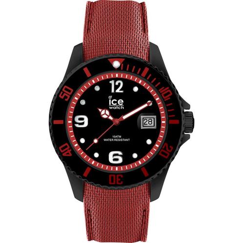 Ice Watch ICE Steel Black Red Herenhorloge 44mm, Sieraden, Tassen en Uiterlijk, Horloges | Heren, Verzenden