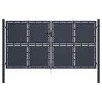 vidaXL Poort 300x150 cm staal antraciet, Tuin en Terras, Verzenden, Nieuw