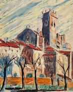 Germano Alberti (1933-202) - NO RESERVE - Tramonto urbano a, Antiek en Kunst, Kunst | Schilderijen | Klassiek