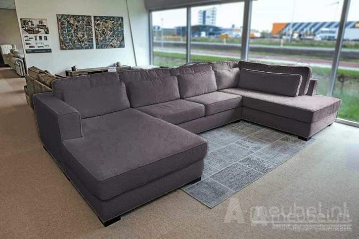 U-Bank Arnhem - u-banken - Antraciet, Huis en Inrichting, Banken | Sofa's en Chaises Longues, Nieuw, Stof