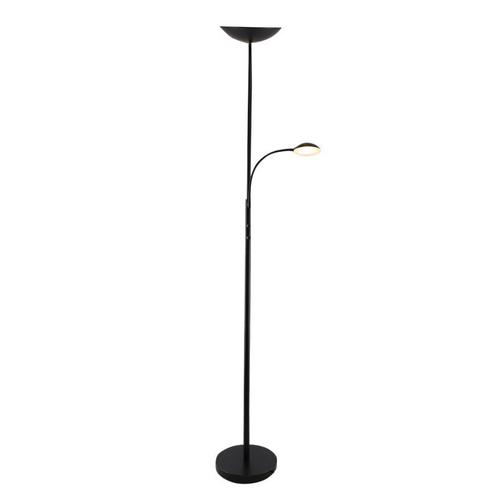 Moderne staande leeslamp zwart, Soner, 10W, 3000K LED, Huis en Inrichting, Lampen | Vloerlampen, Nieuw, Metaal, 150 tot 200 cm