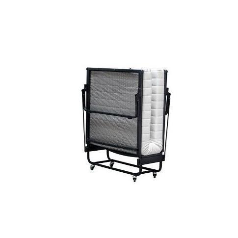 Vouwbed de Luxe, 90x200 / zwart. Nu vanaf: € 399,-, Huis en Inrichting, Slaapkamer | Bedden, 90 cm, 200 cm, Zwart, Eenpersoons