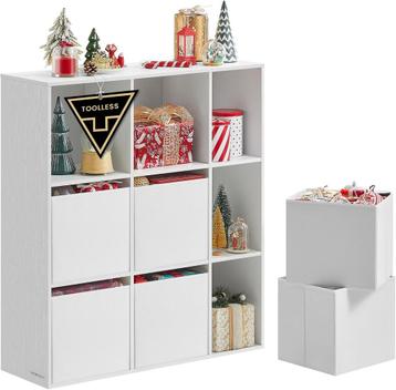 Boekenkast - opbergkast - kast kinderkamer - met 9