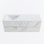 MONDIAZ VICA 130cm badmeubel onderkast Carrara 4 lades., Ophalen of Verzenden, Nieuw, Bad