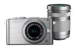 Olympus Pen E-PL3 Systeemcamera Dubbele Zoom Kit - Zilver (I, Audio, Tv en Foto, Fotocamera's Digitaal, Verzenden, Zo goed als nieuw
