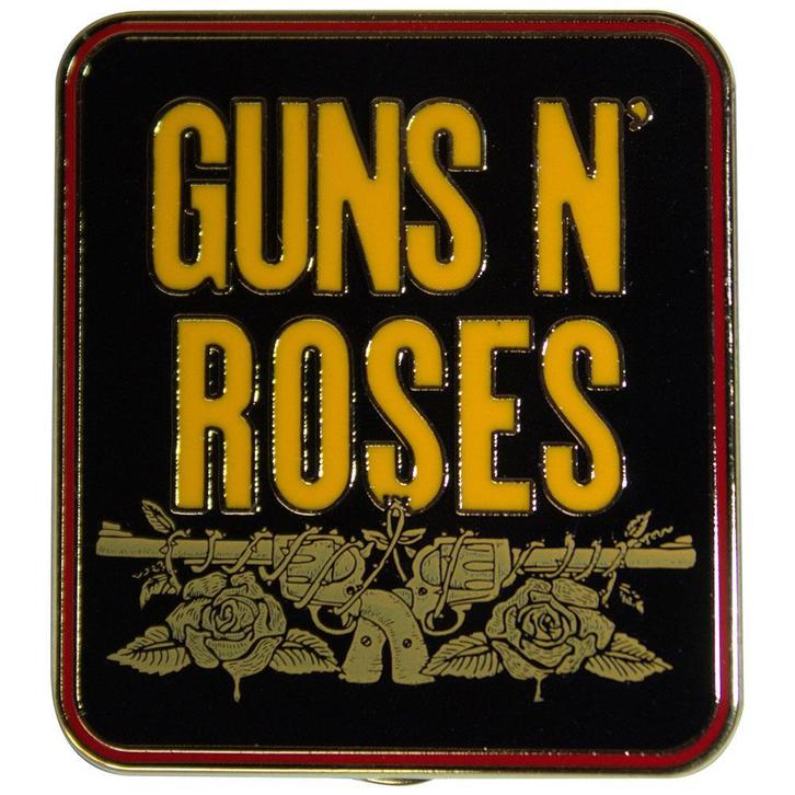 Guns N Roses - Stacked Black - Pin officiële merchandise, Verzamelen, Muziek, Artiesten en Beroemdheden, Kleding, Nieuw, Ophalen of Verzenden