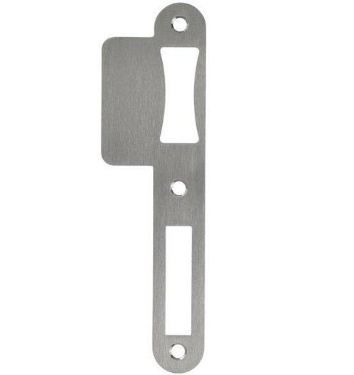Sluitplaat lange lip 48 mm tonrolslot rvs, Doe-het-zelf en Verbouw, Hang- en Sluitwerk, Nieuw, Ophalen of Verzenden