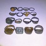 middeleeuws Romain Brons Ring - Lot 16 ringen