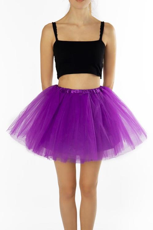 KIMU® Tutu Paars Tule Rokje 68 74 80 86 92 98 Paars Petticoa, Kinderen en Baby's, Carnavalskleding en Verkleedspullen, Meisje