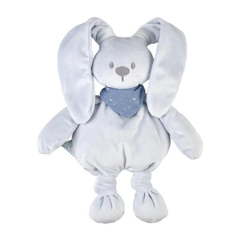 Knuffel konijn | Glow in the dark bandana | Pastel blauw, Kinderen en Baby's, Speelgoed | Knuffels en Pluche, Nieuw, Ophalen of Verzenden