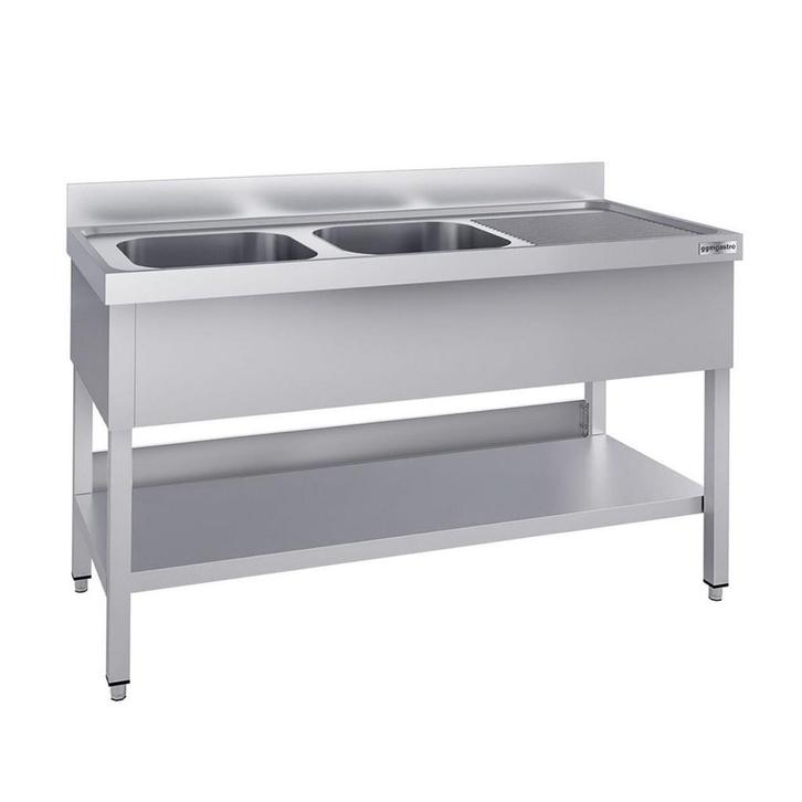 GGM Gastro | Spoeltafel ECO - 1600x600mm - met bodemschap &, Zakelijke goederen, Horeca | Keukenapparatuur, Nieuw in verpakking
