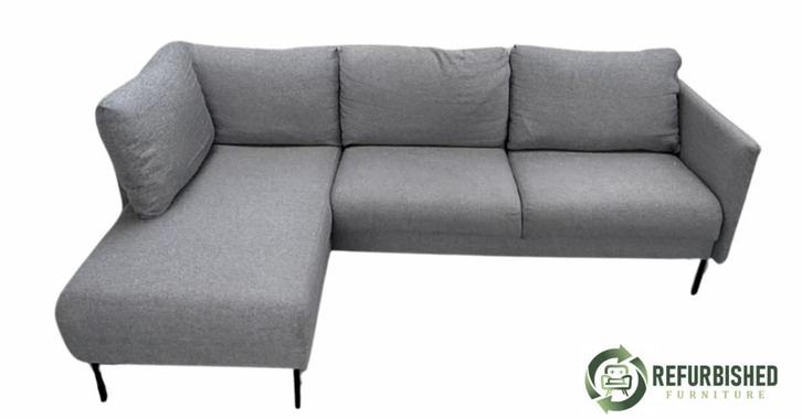 Grijze 3-zits hoekbank – Slechts €269,95!, Huis en Inrichting, Banken | Bankstellen, 200 tot 250 cm, 125 tot 150 cm, Hoekbank