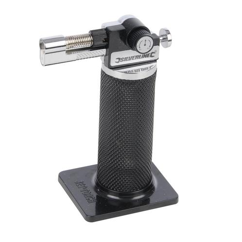 Silverline Hervulbare butaan gasbrander - 1300 °C - compa.., Doe-het-zelf en Verbouw, Gereedschap | Lasapparaten, Nieuw, Ophalen of Verzenden